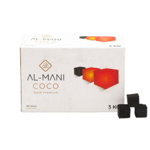 Al-Mani Coco Gold Premium Coconut Charcoal for Shisha