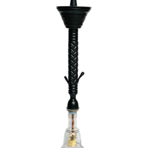 Matte Black Thin Unique Armani Ice Shisha